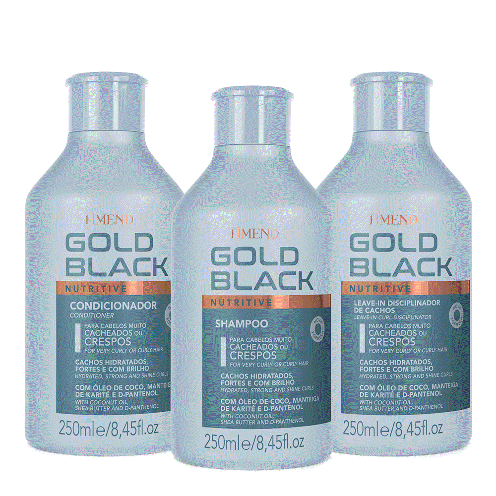 Kit Gold Black Nutritive | 3 produtos